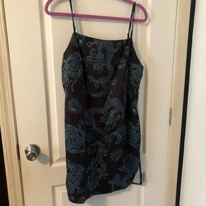 Dragon Print Slip Dress